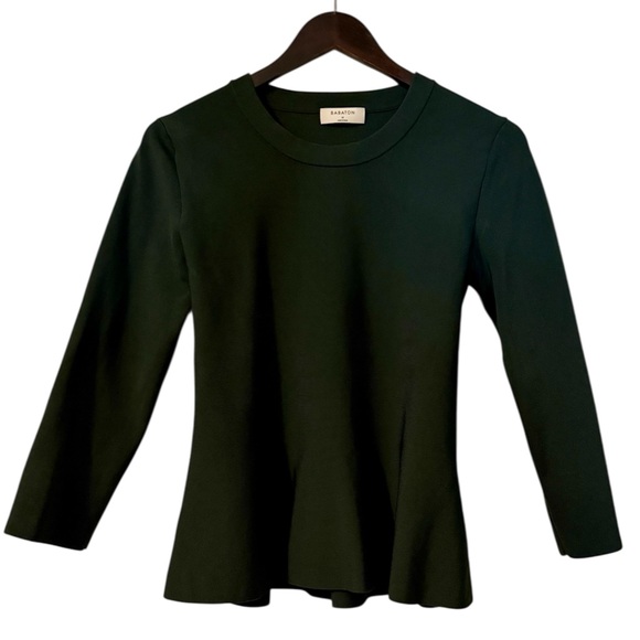 Aritzia Babaton | Sculpt Knit Trajectory Turtleneck | Scarab/Forest Green | M - Picture 7 of 13